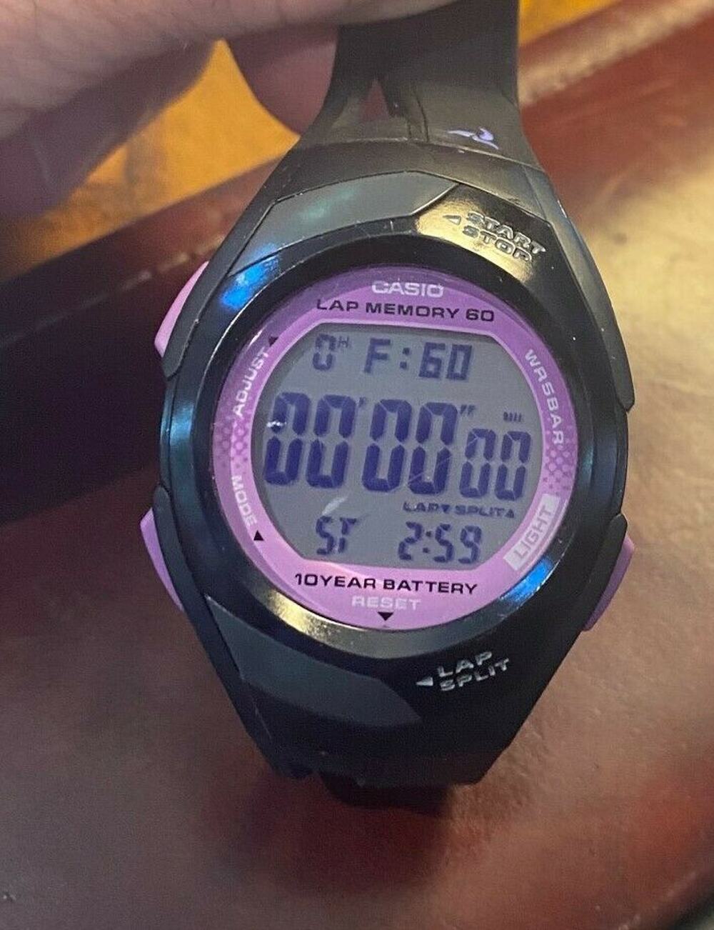 Women's 37mm Phys by Casio sports Watch, 60 Laps, WR 5BAR